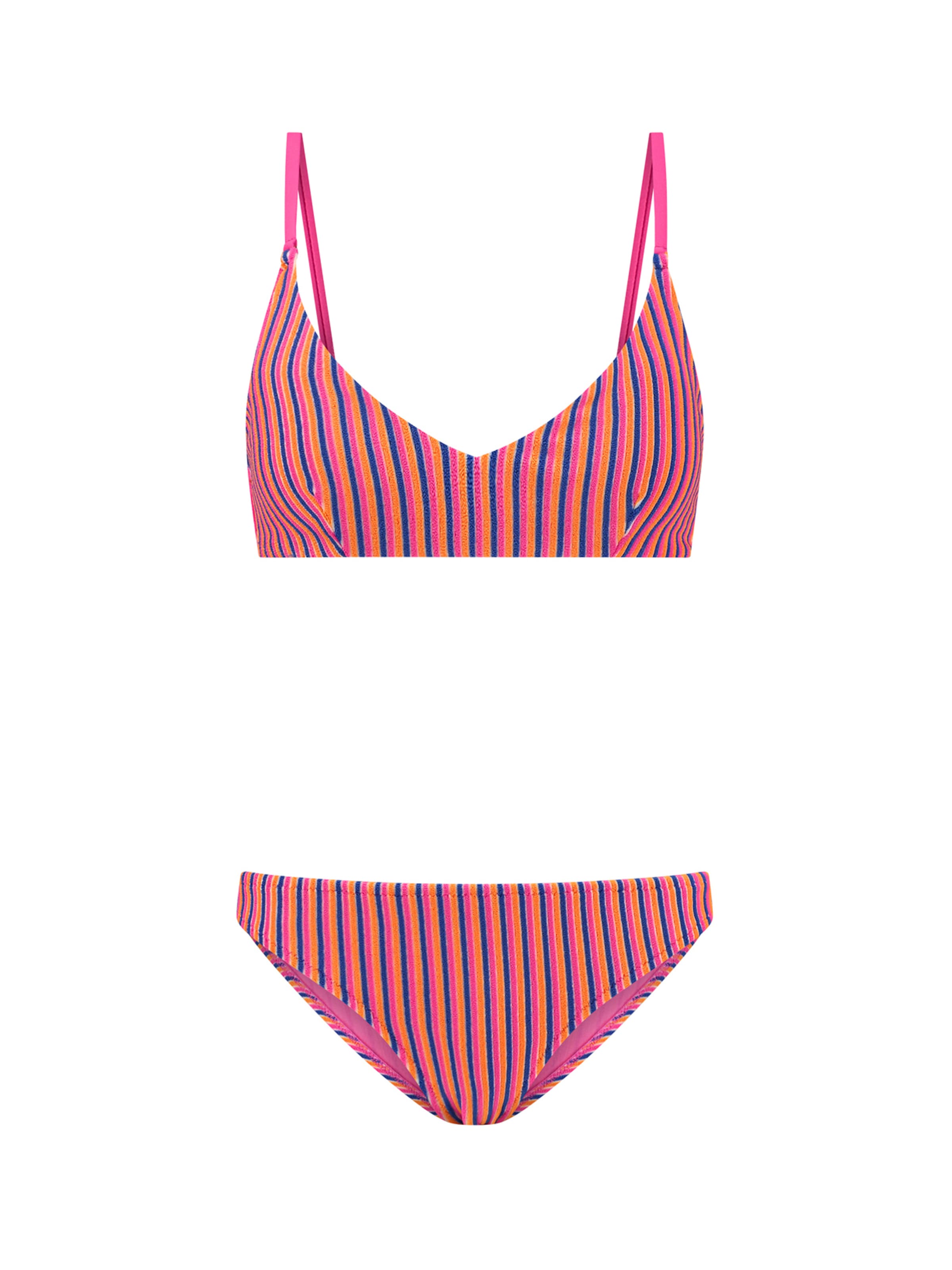 Shiwi Bustier Bikini 'Lou' in Pink: Vorderseite