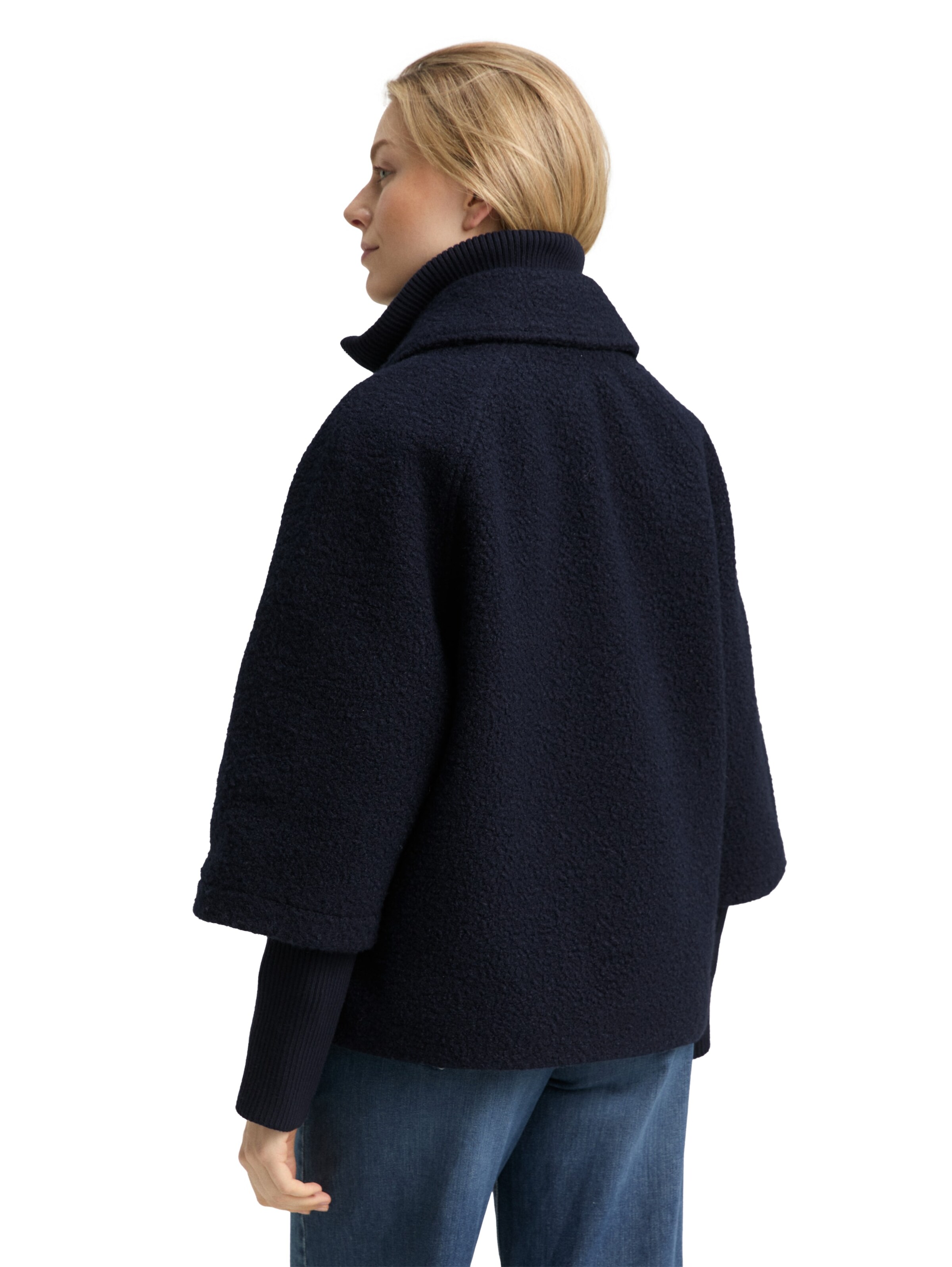 TOM TAILOR Übergangsmantel in Schwarz