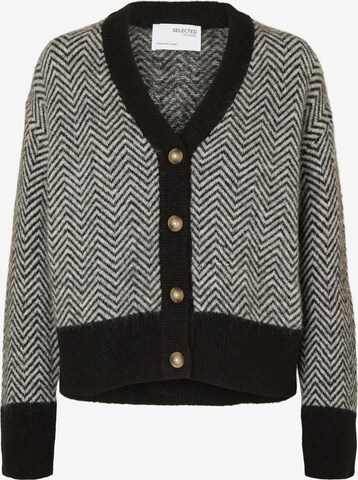 Cardigan 'HERI' SELECTED FEMME en noir : devant