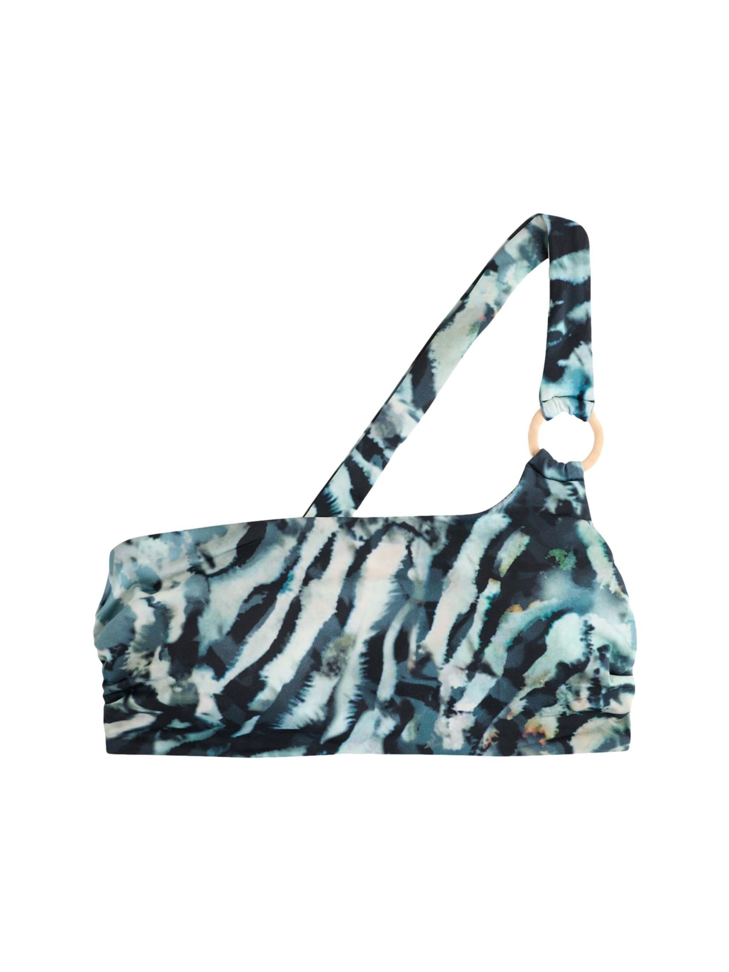 Mint Velvet Bandeau Bikinitop in Grün: Vorderseite