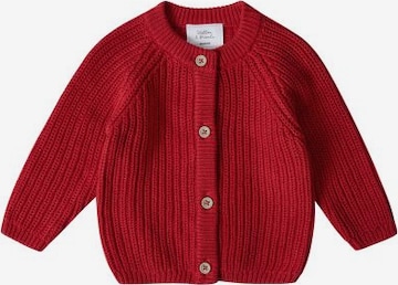 Stellou & Friends Knit cardigan in Red: front