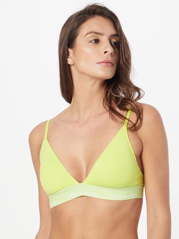 Calvin Klein Underwear - Triángulo Sujetador en amarillo: frente
