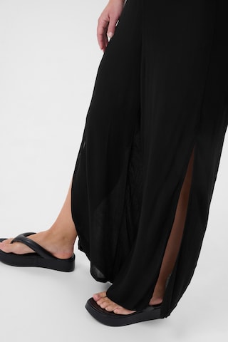 KAFFE CURVE Wide leg Broek in Zwart