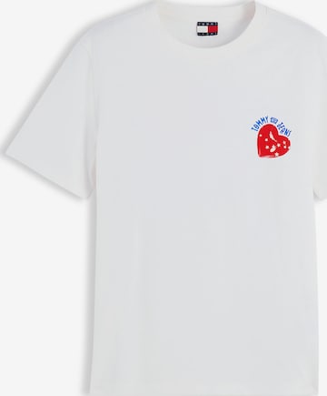 Tricou de la Tommy Jeans pe alb: față