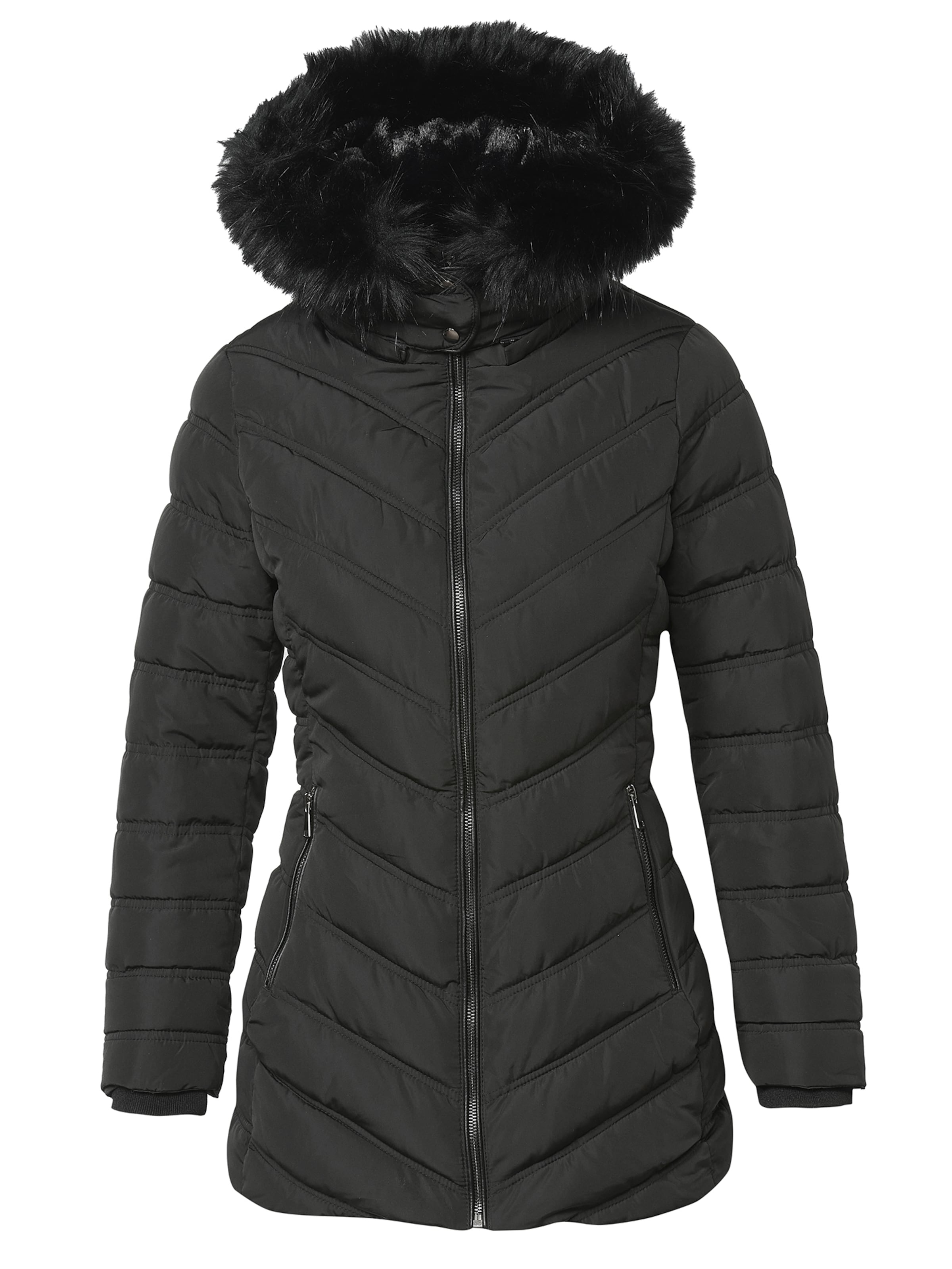 Parka d’hiver KOROSHI en noir : devant