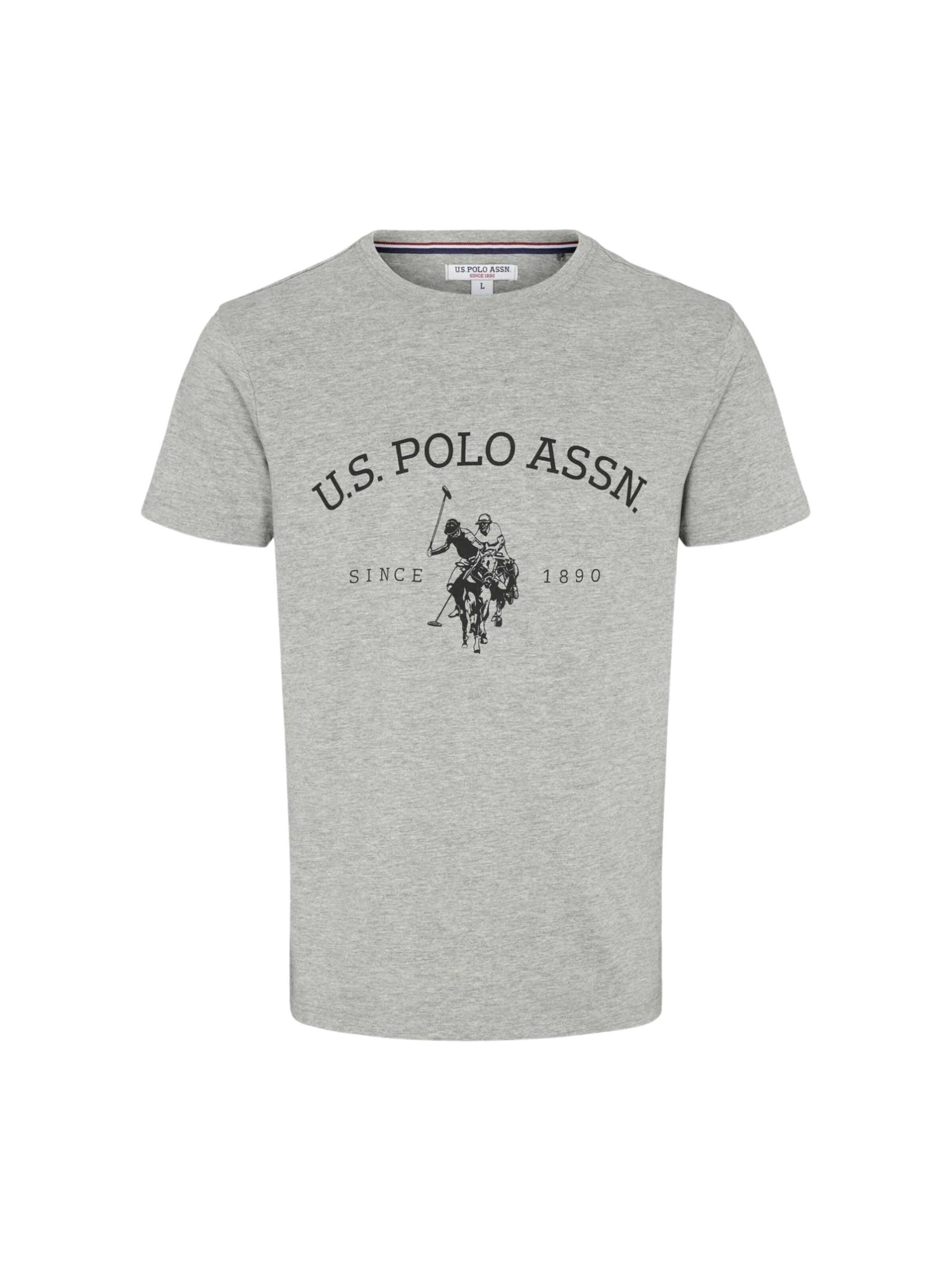 U.S. POLO ASSN. Shirt 'Archibald' in Grijs: voorkant