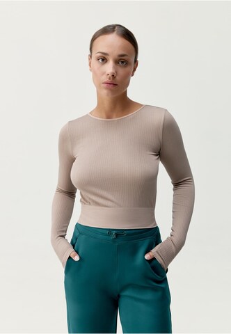 Born Shirt 'Veda' in Beige: Vorderseite