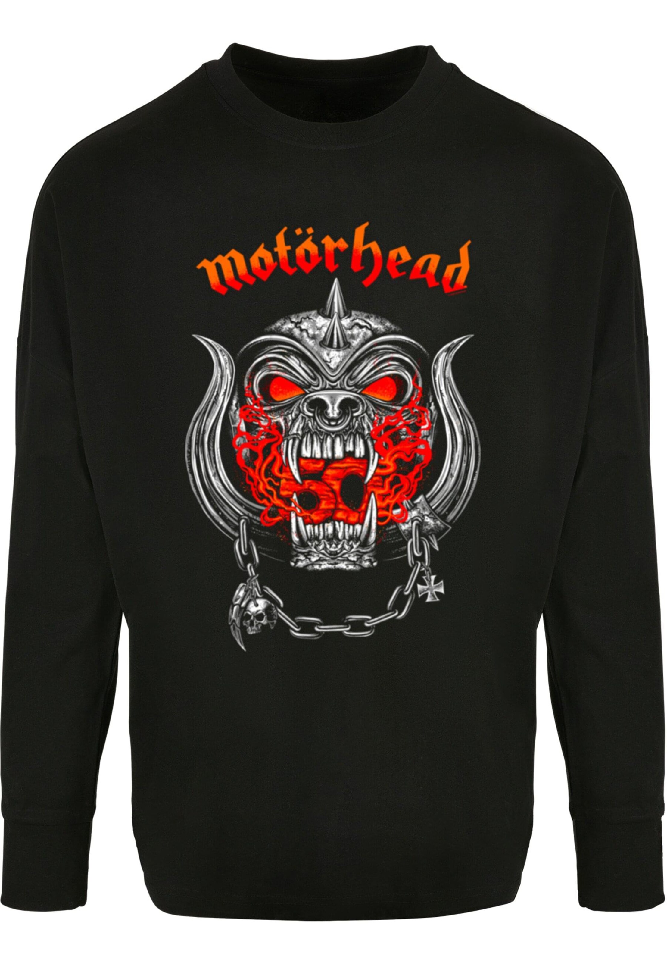 Merchcode Shirt 'Motorhead - 50th Warpig Flames' in Black: front