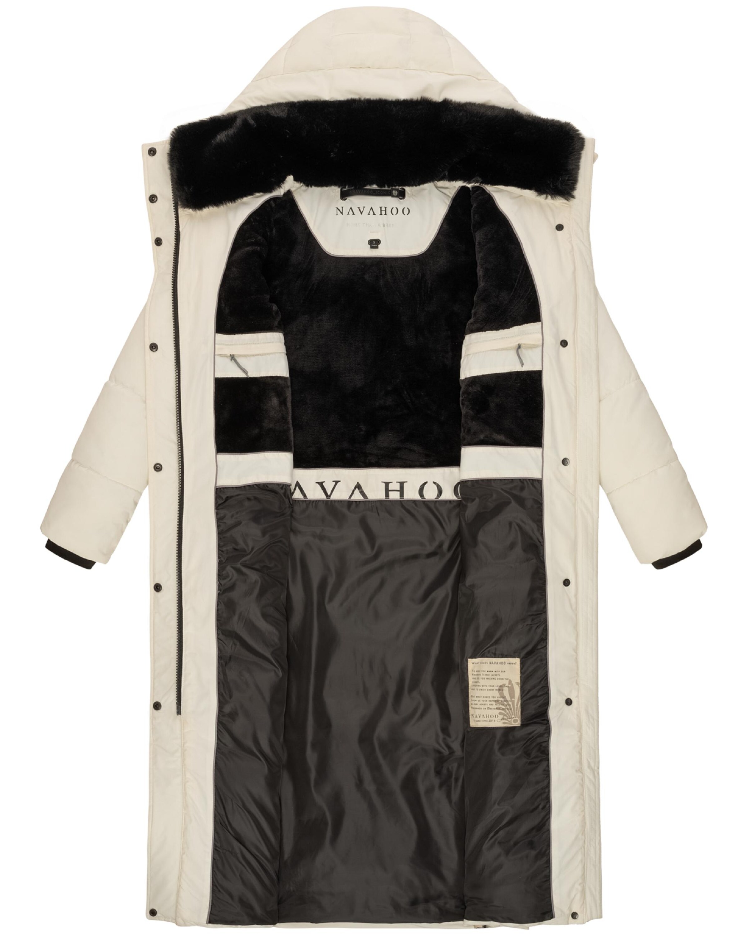NAVAHOO Zimný kabát 'Hingucker XIV' - Biela