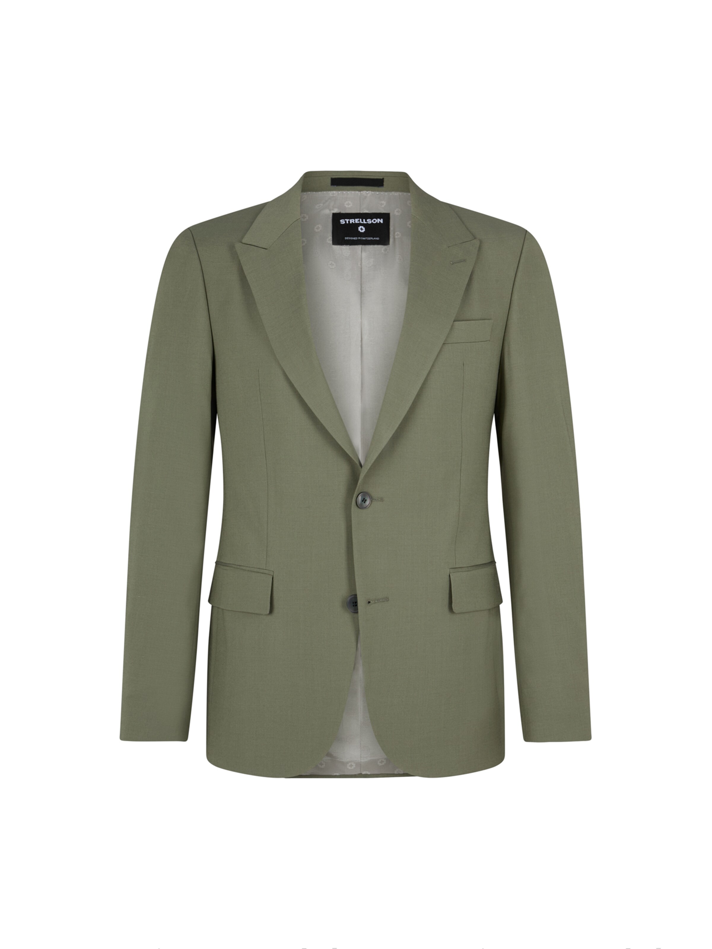 STRELLSON Regular fit Colbert 'Ayres' in Groen: voorkant