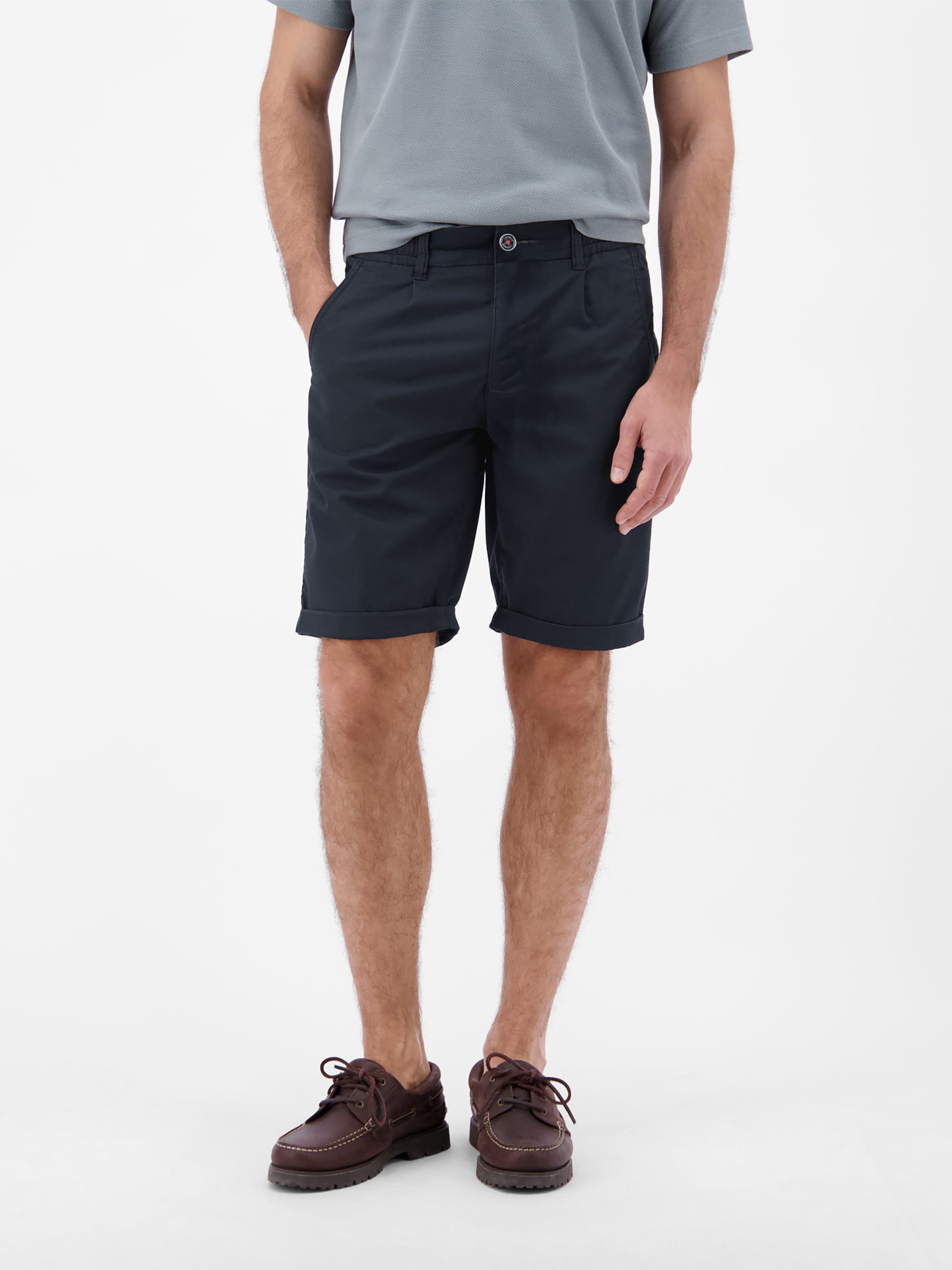 LERROS Regular Chino in Blauw: voorkant