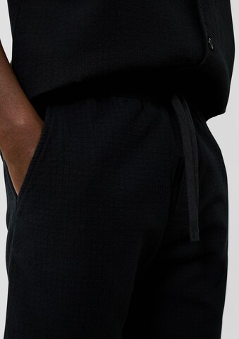 Regular Pantalon QS en noir