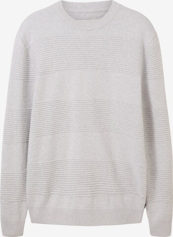 Pull-over TOM TAILOR DENIM en gris : devant