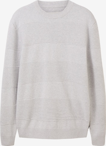 TOM TAILOR DENIM Sweater in Grey: front