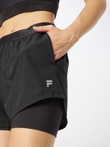 FILA Regular Sportshorts 'RACINE' in Schwarz