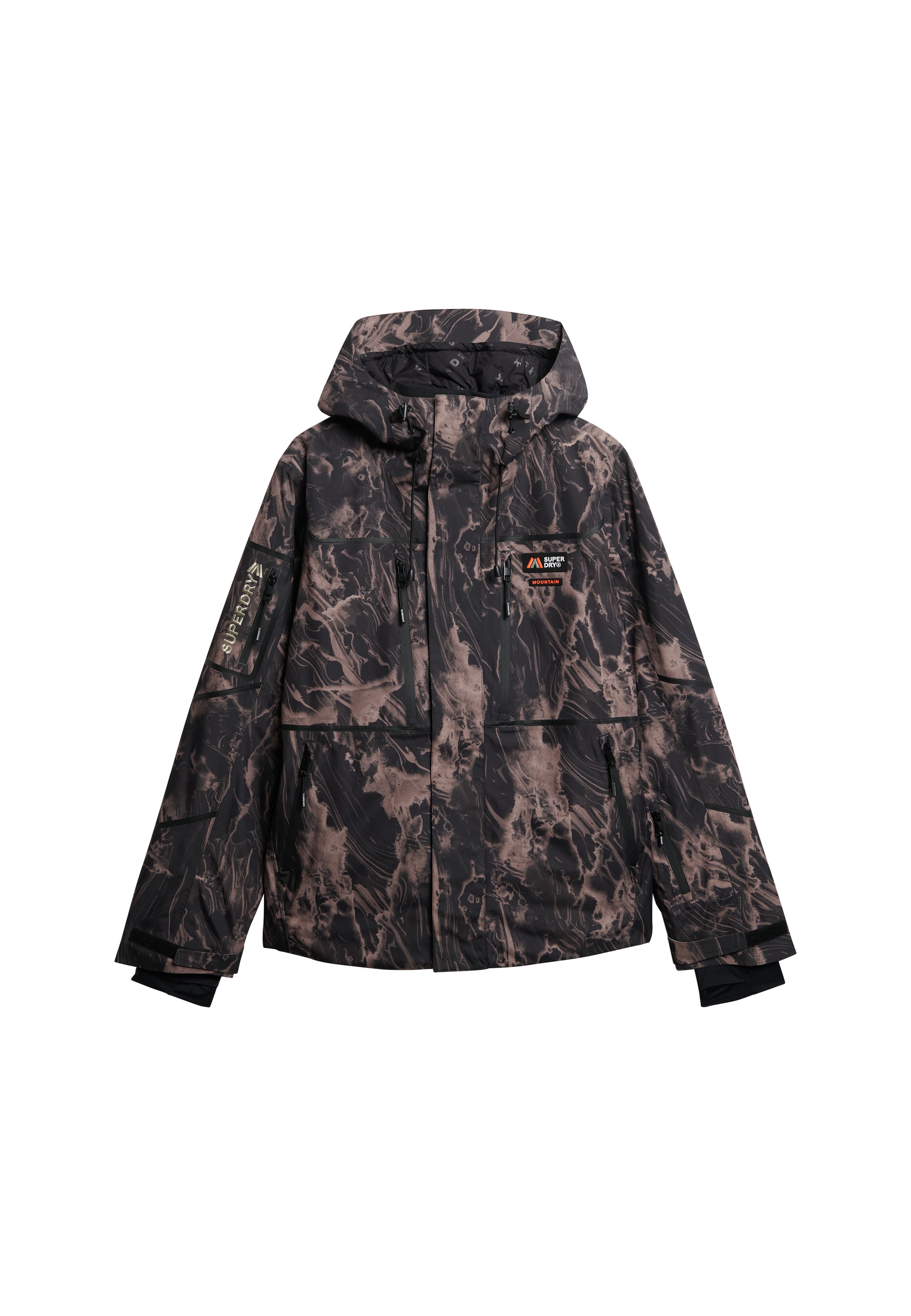 Veste outdoor Superdry en marron : devant