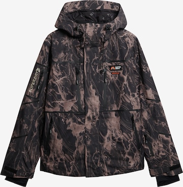 Veste outdoor Superdry & Co en marron : devant