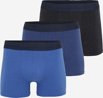 Boxers Superdry en bleu : devant