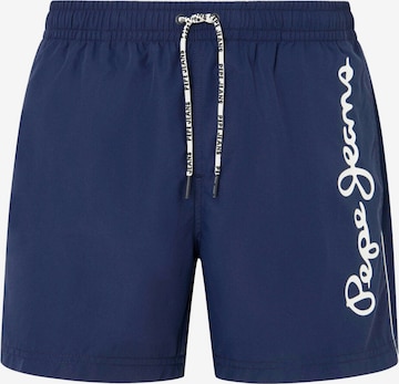 Pepe Jeans Swim Trunks in Blue: front