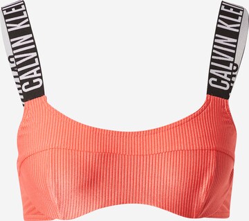 Calvin Klein Swimwear Bustier Góra bikini w kolorze pomarańczowy: przód