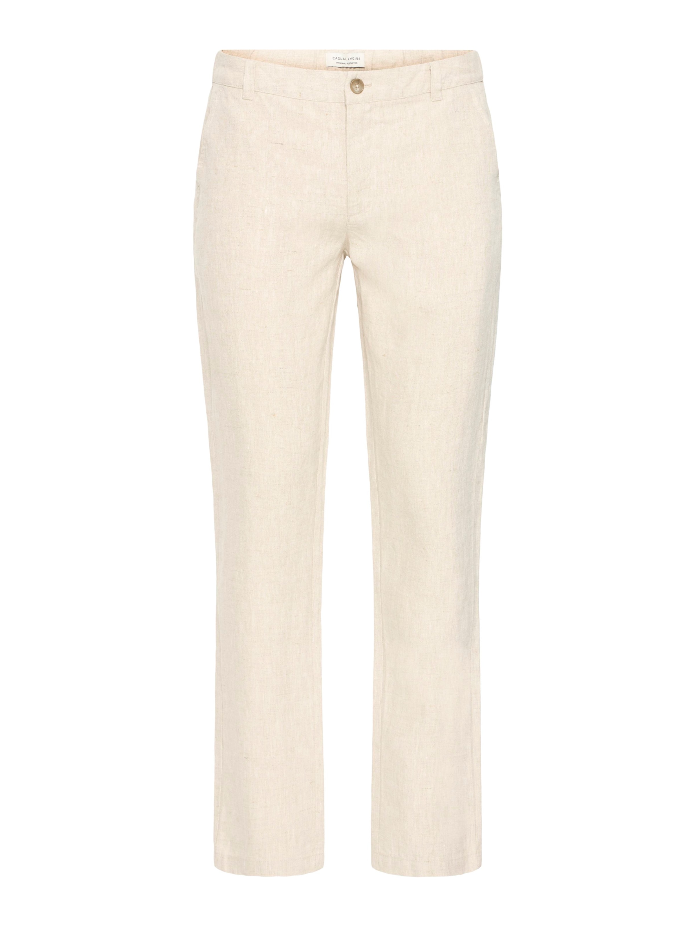 Casual Friday Chino trousers 'CFPandrup' in Beige: front