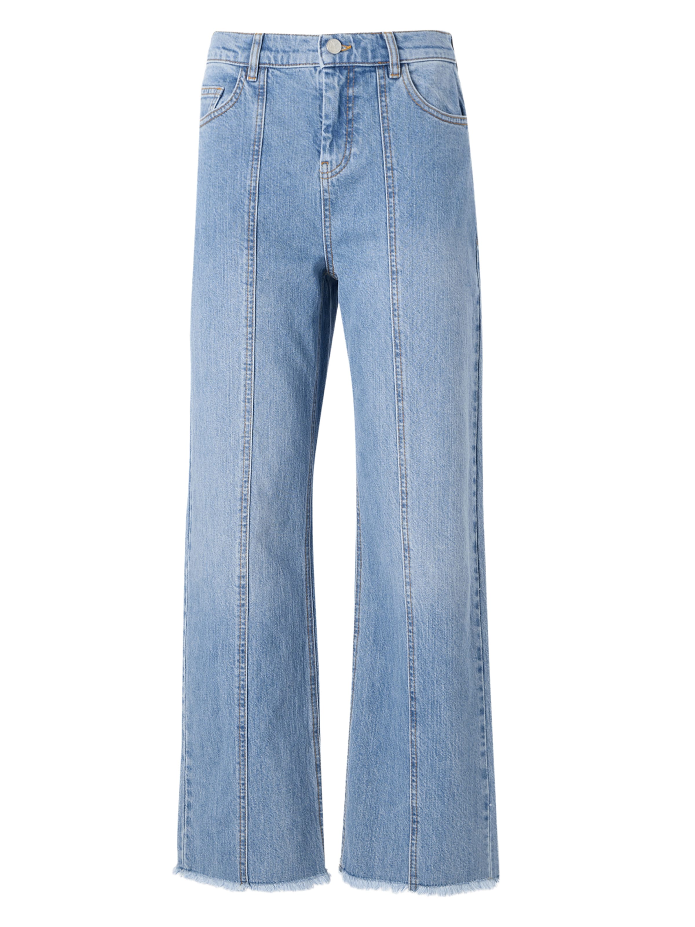 MSCH COPENHAGEN Avar lõige Teksapüksid 'MSCHEli', värv sinine: eest vaates