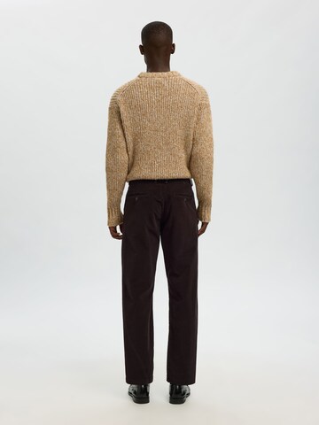 SELECTED Regular Chino trousers in Brown