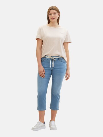 Tom Tailor Women + Slimfit Jeans in Blau