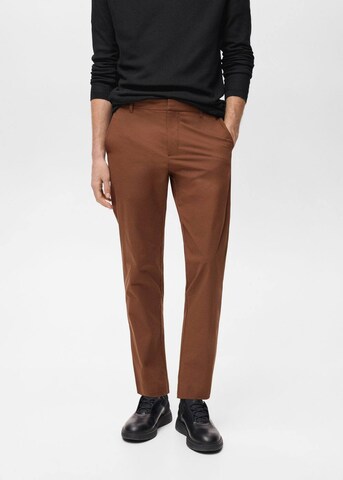 MANGO MAN Slim fit Pants 'Due' in Orange: front