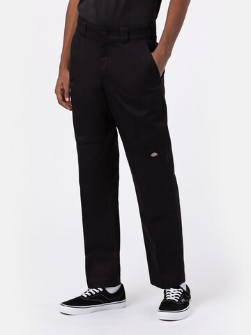 DICKIES Regular Trousers in Black: front