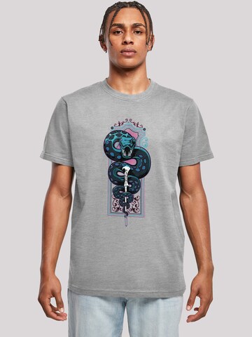 F4NT4STIC Shirt 'Harry Potter Neon Nagini' in Grijs: voorkant