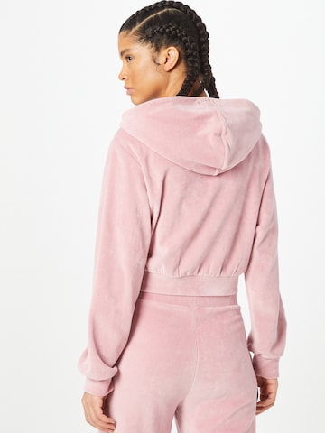 ABOUT YOU Limited Zip-Up Hoodie 'Nova' in Pink