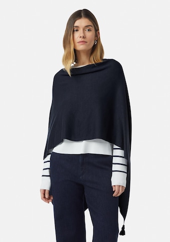 COMMA Cape in Blauw: voorkant