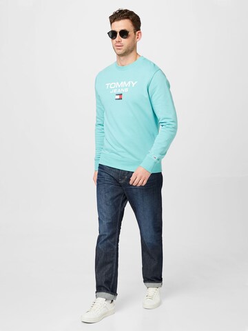 Tommy Jeans Mikina – modrá