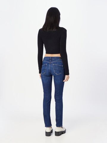 Coupe slim Jean 'Lindy' Mavi en bleu