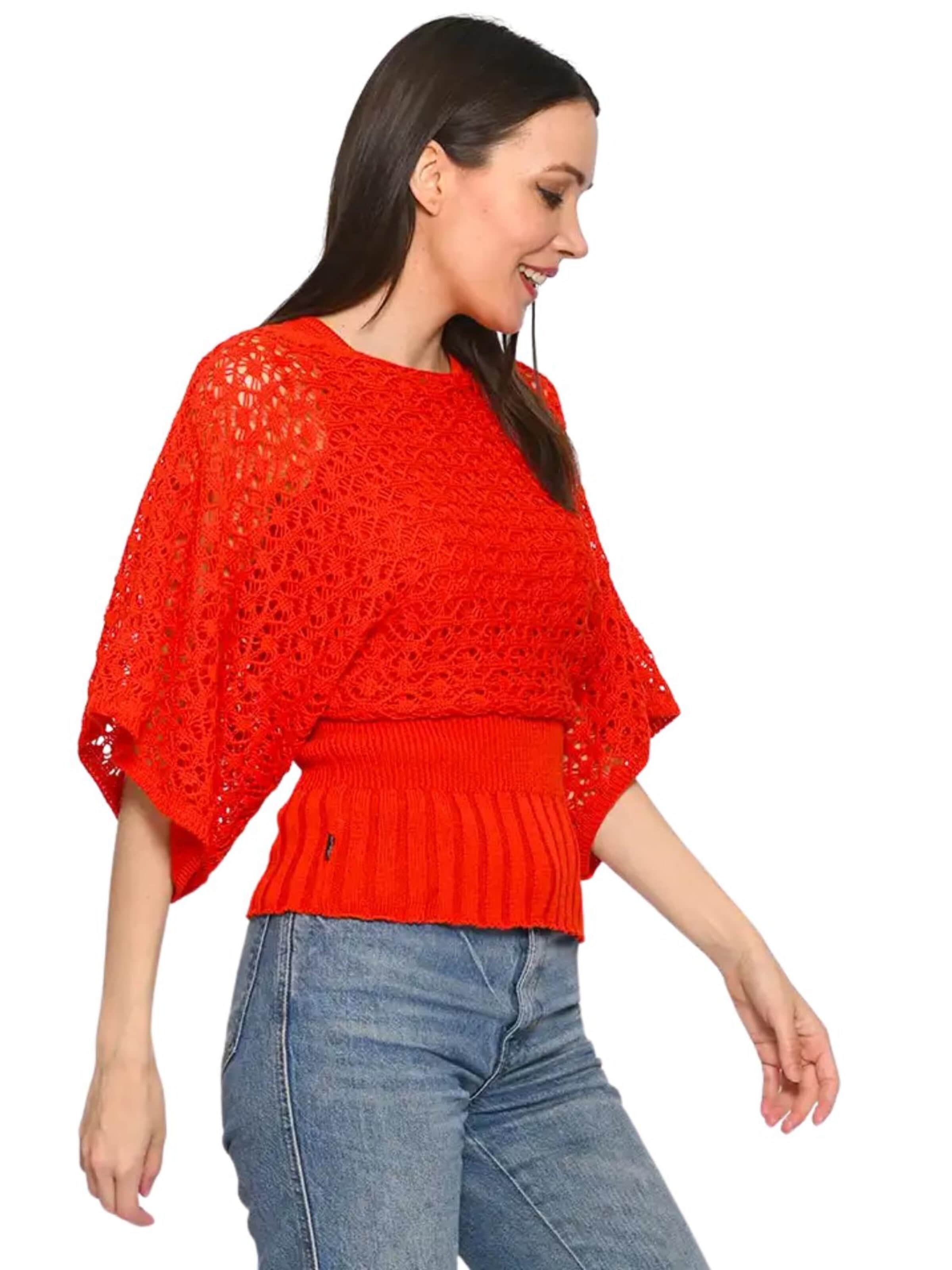 Süel knitwear - Top de punto 'Spider' en rojo
