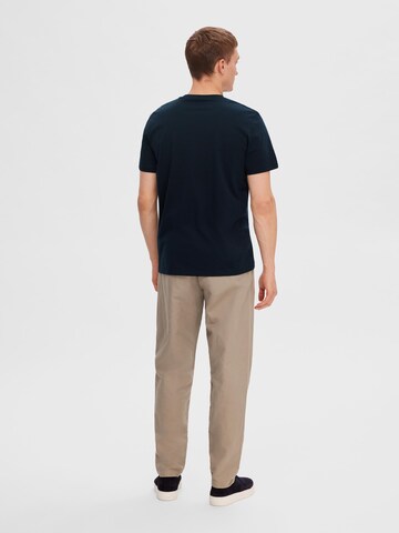 SELECTED HOMME T-Shirt 'Rick' in Blau