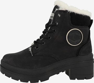 Palladium Schnürstiefel 'Pallarise' in Schwarz: Vorderseite