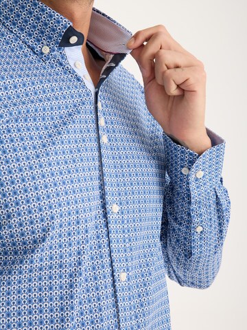 Slim fit Camicia business di 7Camicie in blu