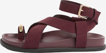 Friends Like These - Sandalias de dedo en rojo: frente