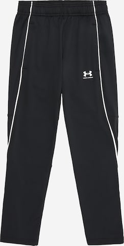 UNDER ARMOUR Regular Urheiluhousut 'Challenger' värissä musta: etupuoli