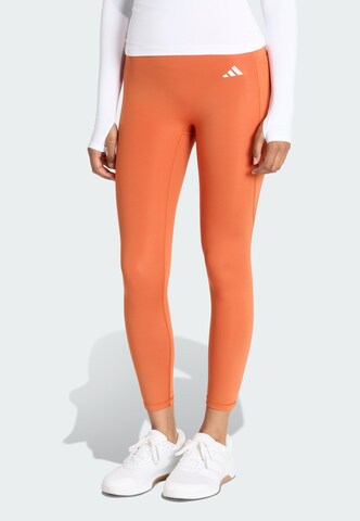 ADIDAS PERFORMANCE Skinny Sports trousers in Orange: front