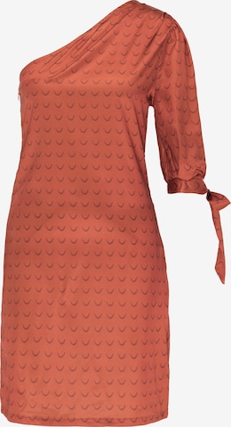 IZIA Dress in Orange: front