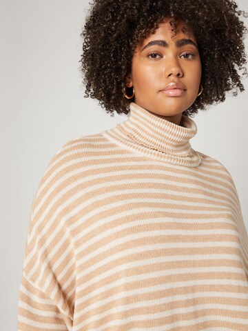 A LOT LESS Pullover 'Fleur' in Beige