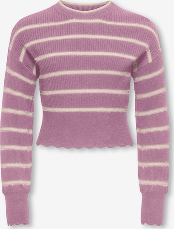 Pull-over 'KOGIBI' ONLY GIRLS en violet : devant