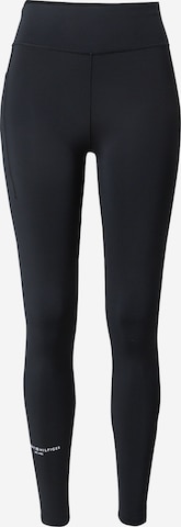 TOMMY HILFIGER Skinny Workout Pants 'Essential' in Black: front