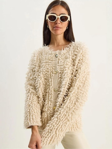 Bianco Lucci Strickjacke 'Strickjacken'‌‌‌‌‌‌‌ in Beige: Vorderseite