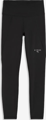 PUMA Skinny Workout Pants in Black: front