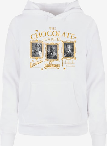 Sweat-shirt 'Wonka - The Chocolate Cartel' ABSOLUTE CULT en blanc : devant