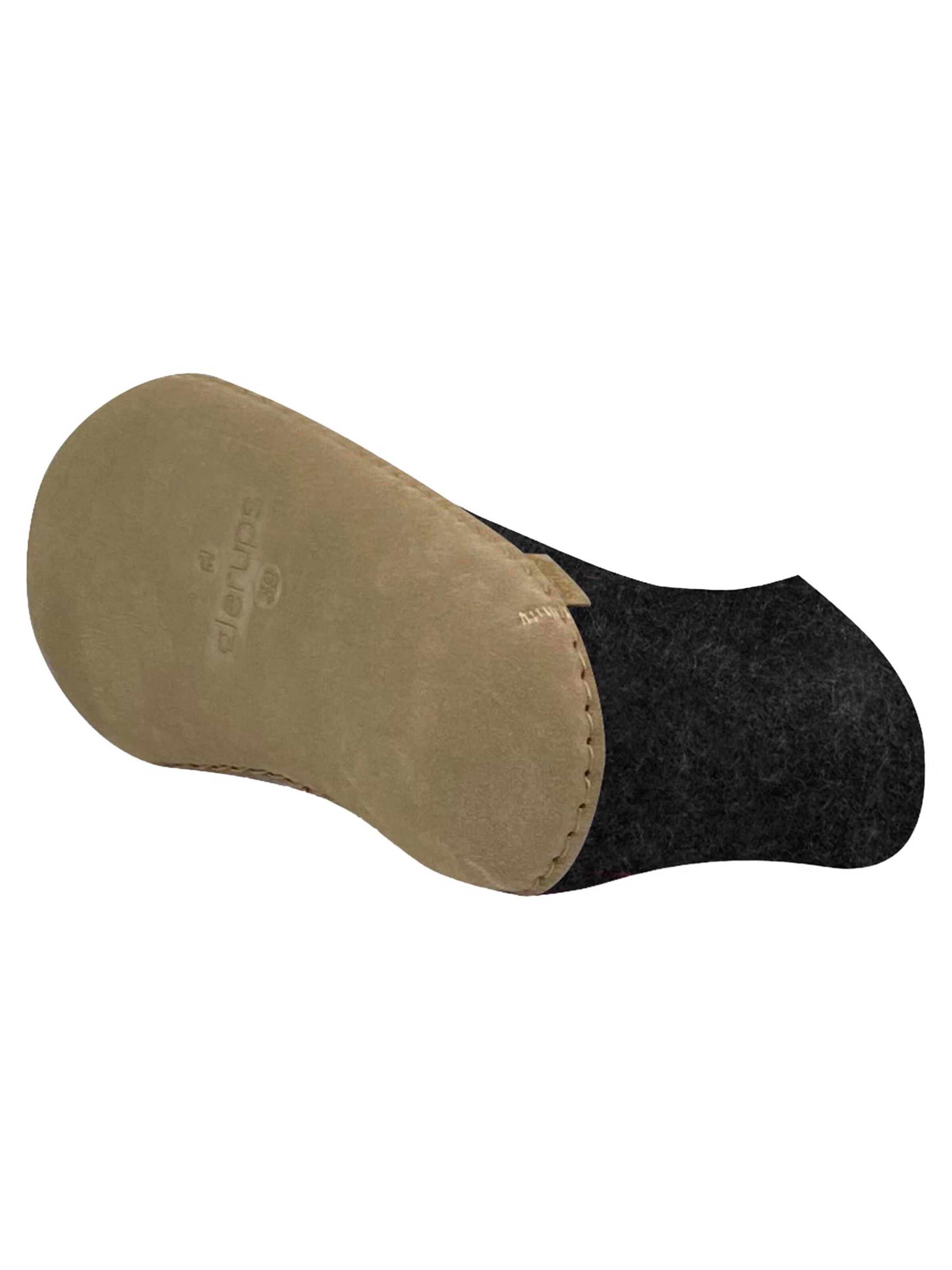 Glerups Slipper 'Ledersohle' in Black